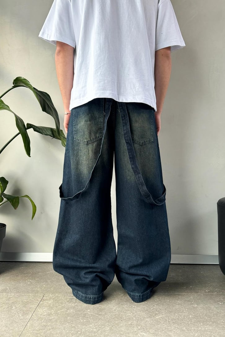 İp Detay Baggy Pantolon