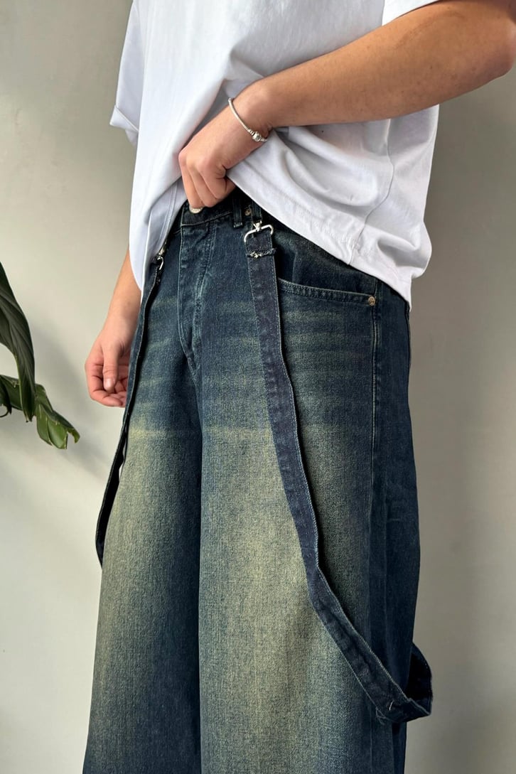 İp Detay Baggy Pantolon