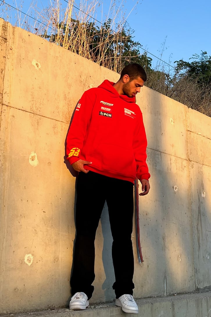 Iron Force Racing Kırmızı Sweatshirt