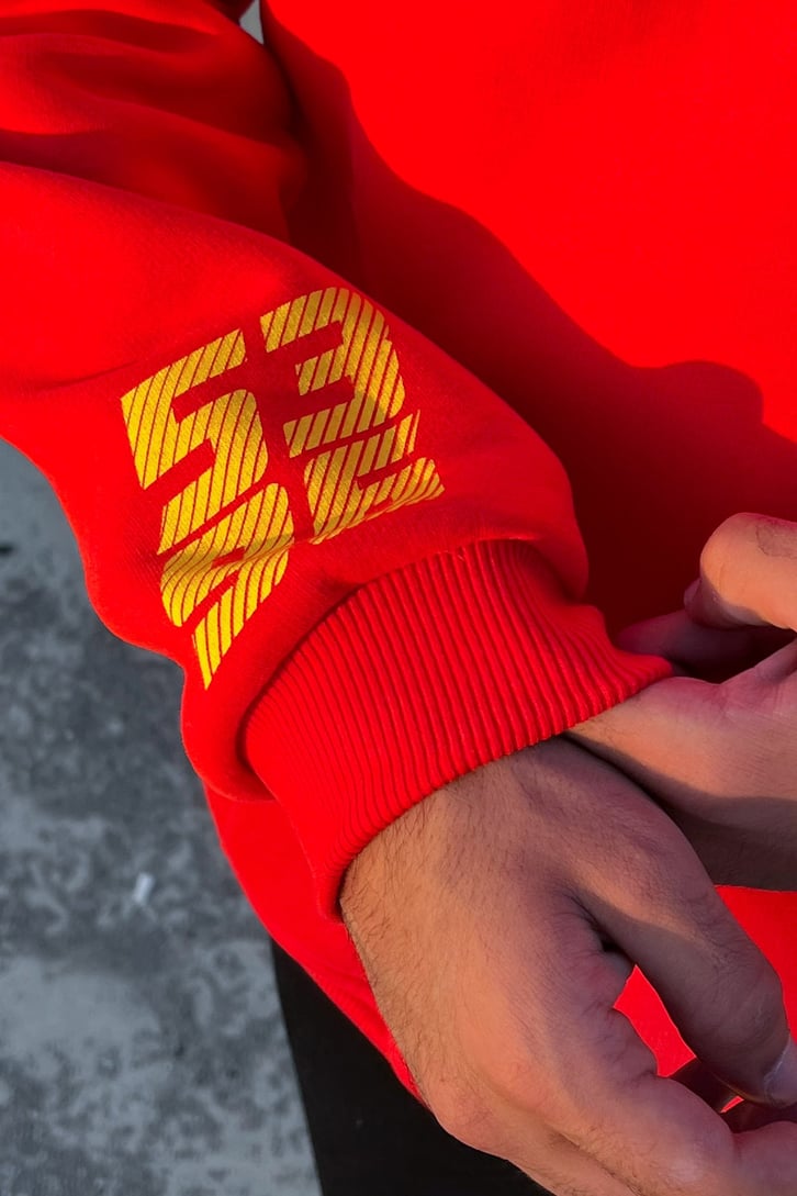Iron Force Racing Kırmızı Sweatshirt