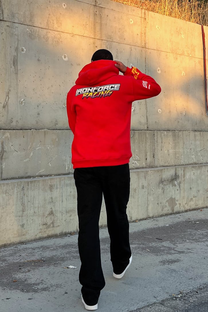 Iron Force Racing Kırmızı Sweatshirt