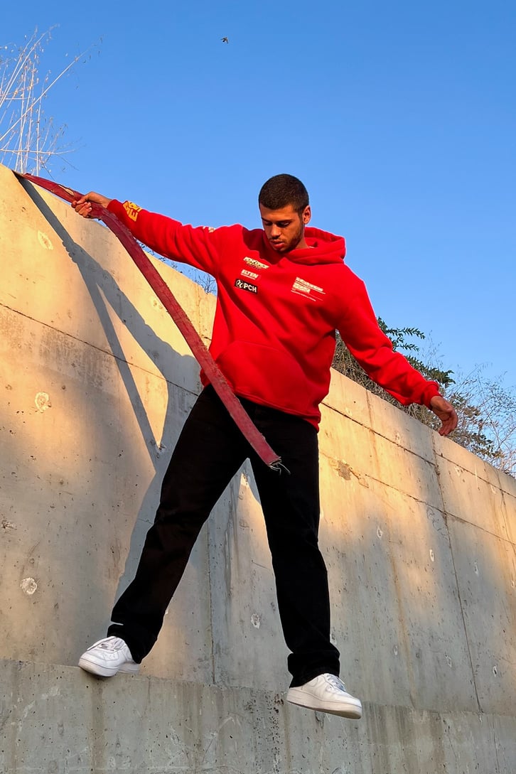 Iron Force Racing Kırmızı Sweatshirt