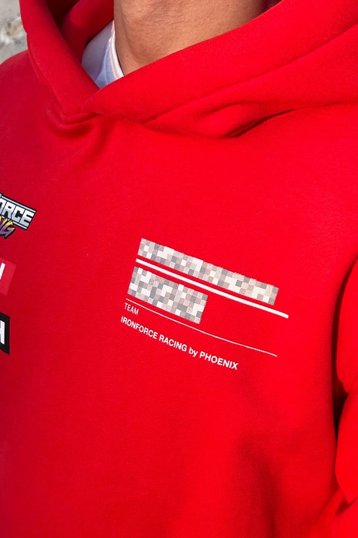 Iron Force Racing Kırmızı Sweatshirt