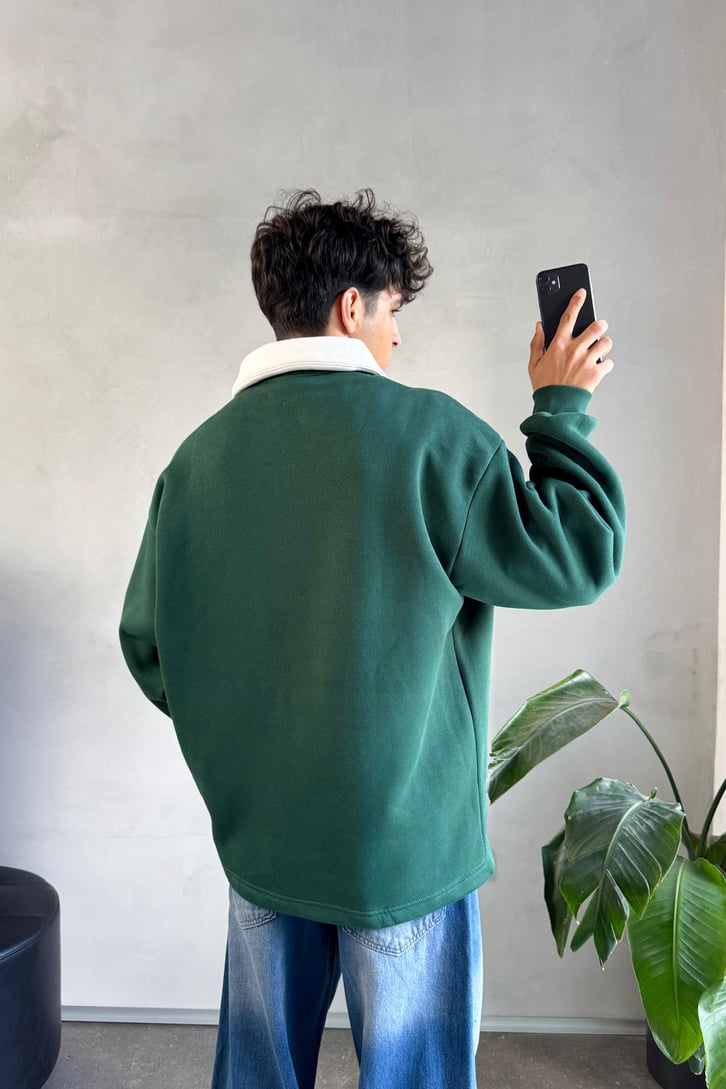 Jardin Du Village Polo Yaka Sweatshirt