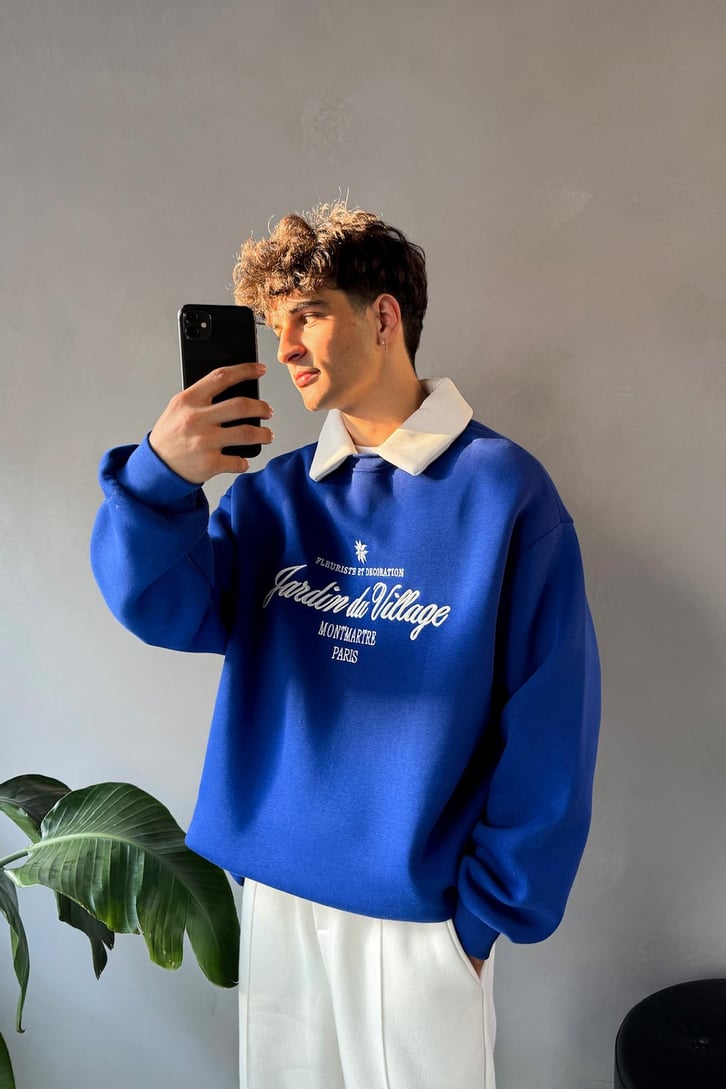 Jardin Du Village Polo Yaka Sweatshirt