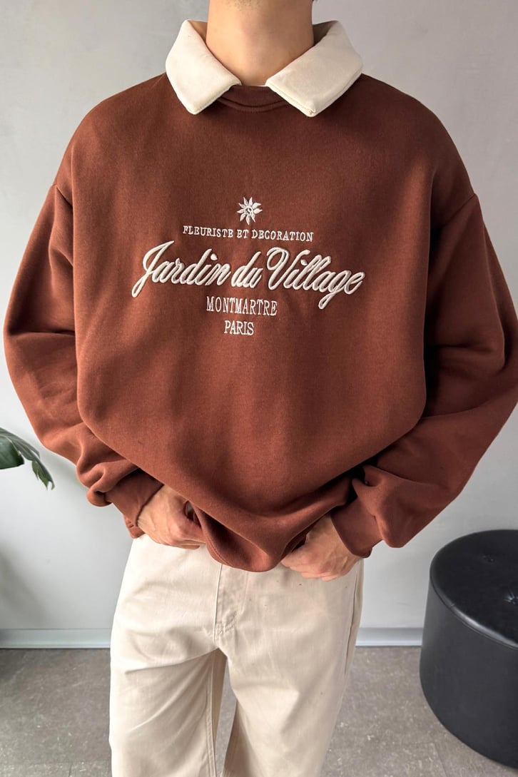 Jardin Du Village Polo Yaka Sweatshirt