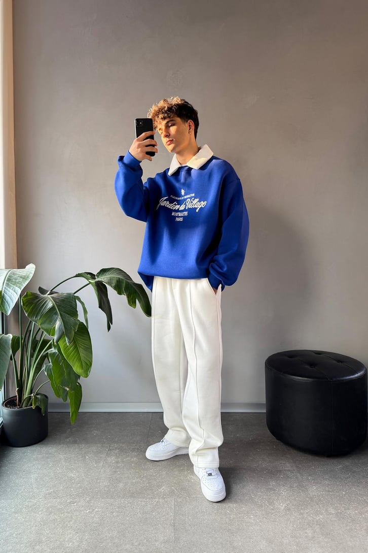 Jardin Du Village Polo Yaka Sweatshirt