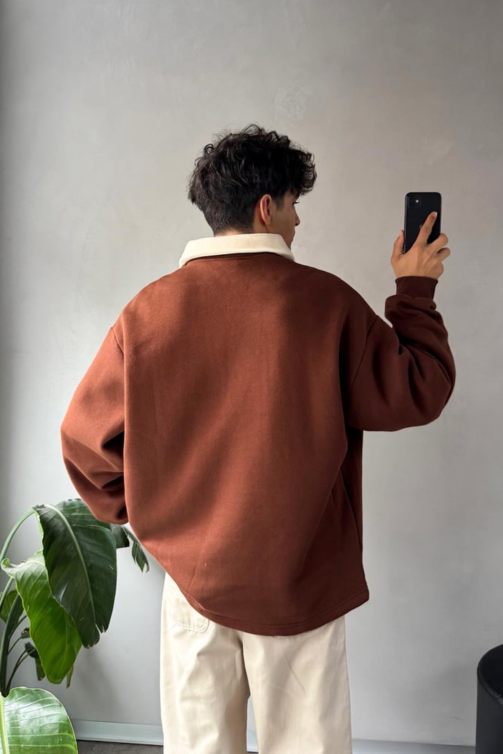 Jardin Du Village Polo Yaka Sweatshirt