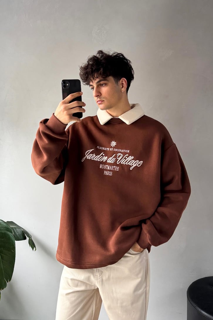 Jardin Du Village Polo Yaka Sweatshirt