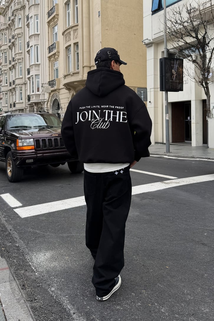 Join The Clup Baskılı Hoodie