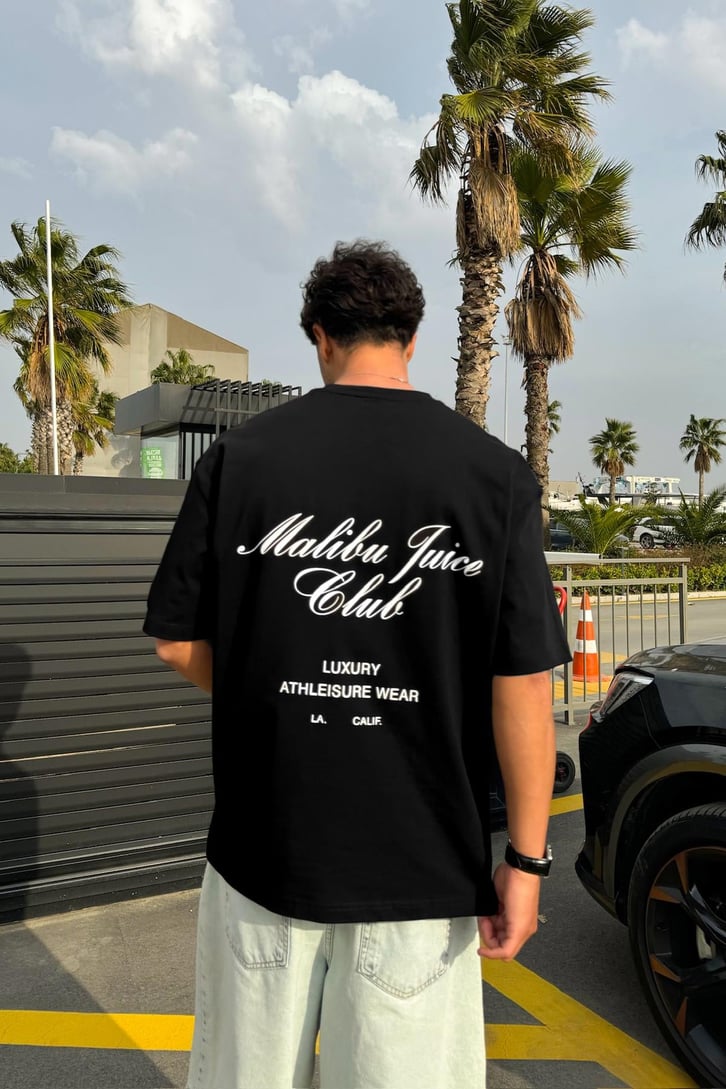 Juice Club Baskılı Oversize Tişört