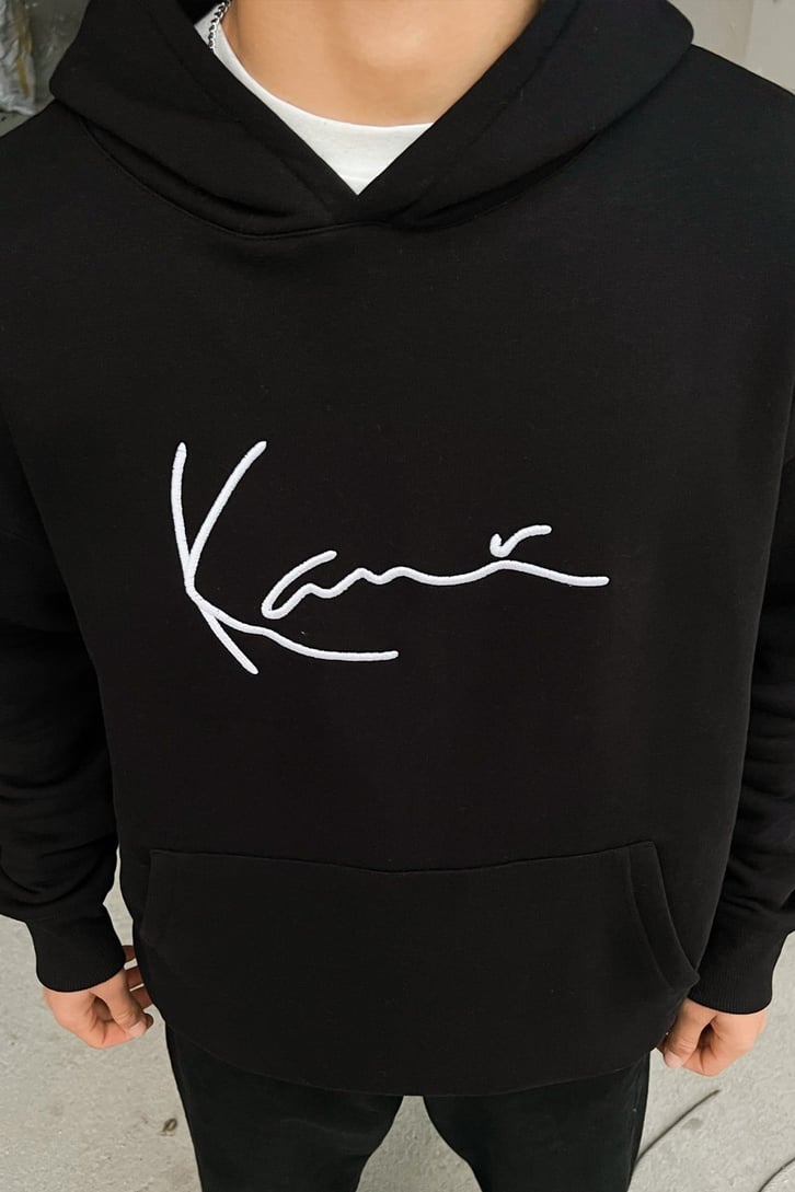 Kani Nakışlı Oversize Hoodie
