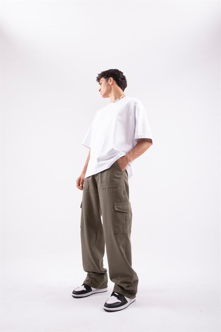 Kargo Cep Detaylı Baggy Pantolon