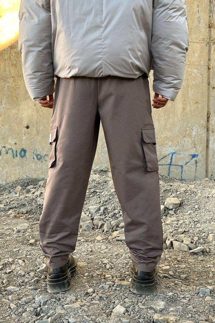 Kargo Cepli Bej Pantolon