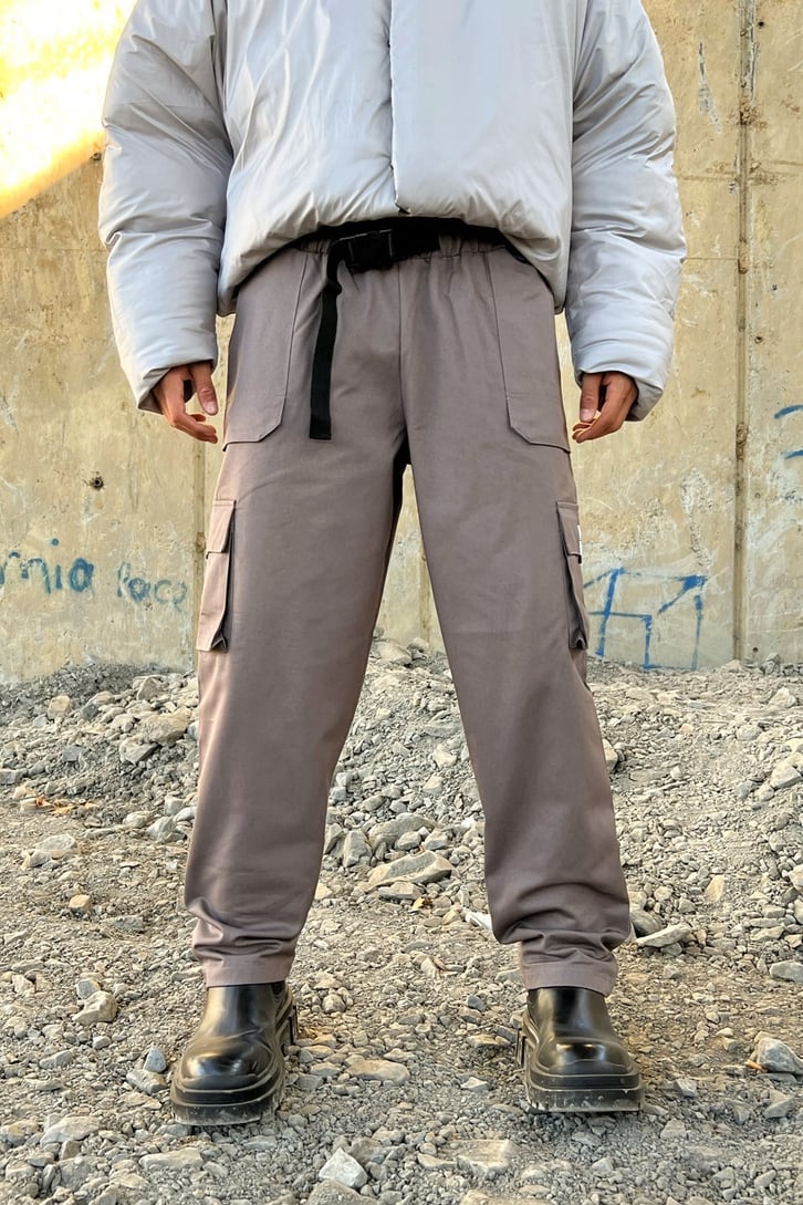 Kargo Cepli Bej Pantolon