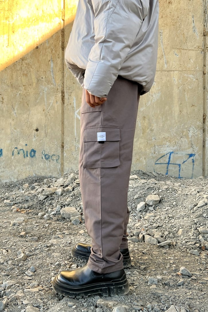 Kargo Cepli Bej Pantolon