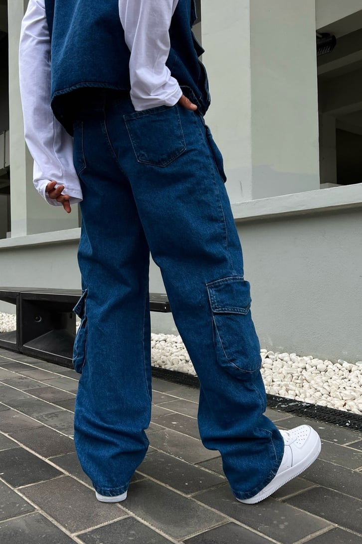 Kargo Cepli Zipper Baggy Jean