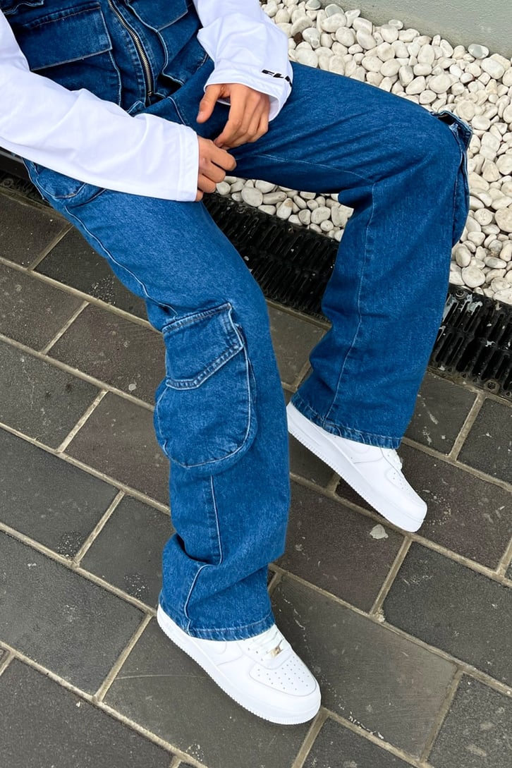 Kargo Cepli Zipper Baggy Jean