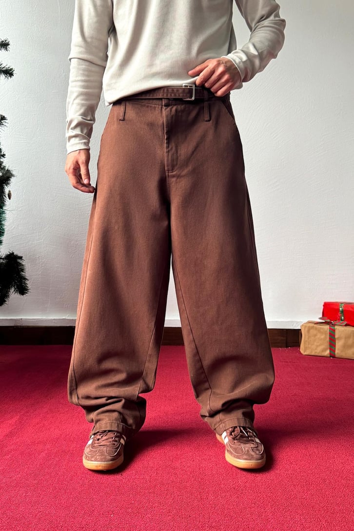 Kemerli Baggy Pantolon