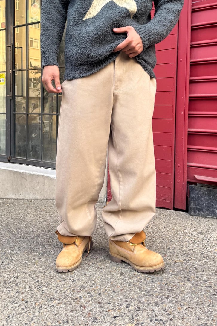 Kemerli Baggy Pantolon