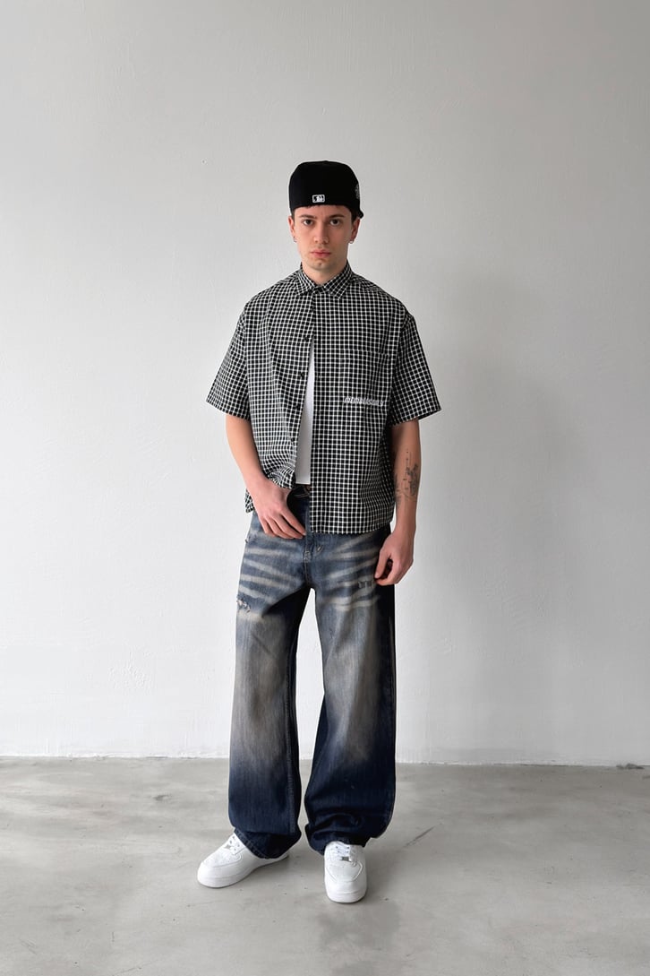 Lazer Soldurma Efektli Regular Jean