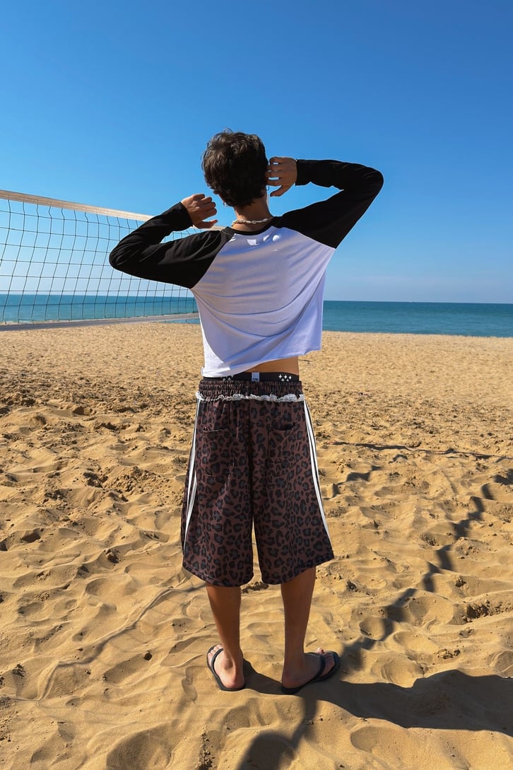 Leopar Baggy Jort