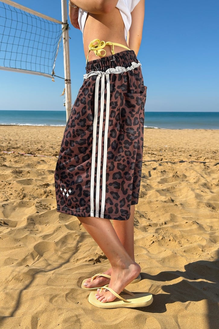 Leopar Baggy Jort
