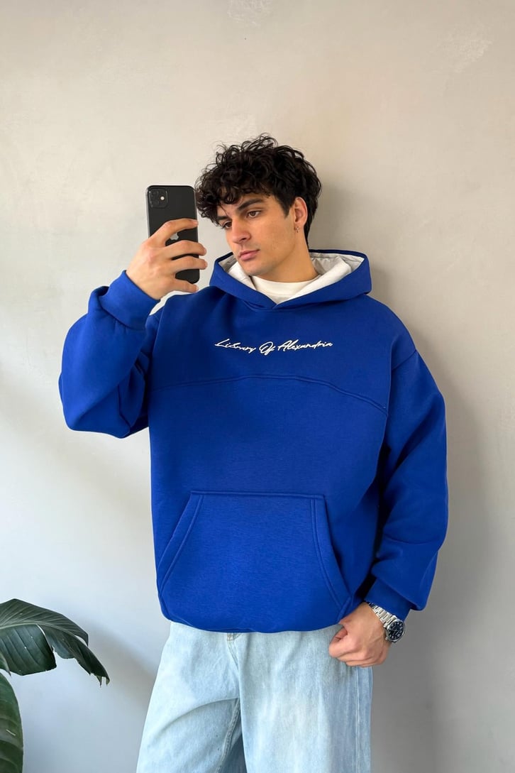 Library Of Alexandria Nakışlı Hoodie