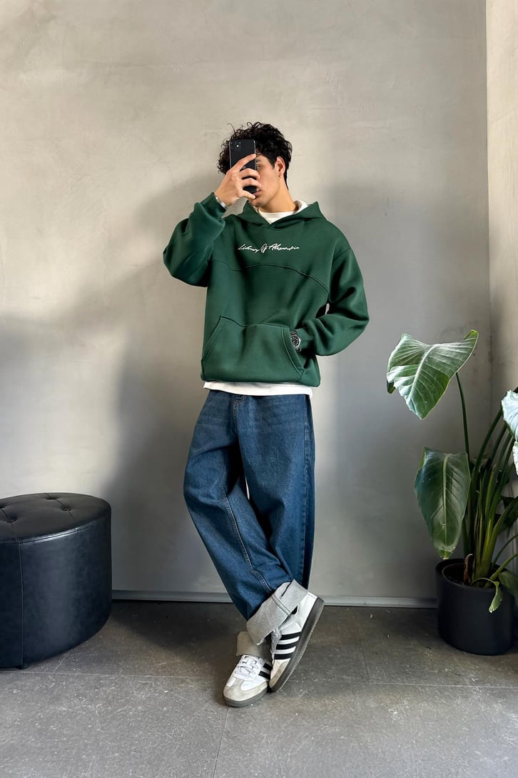 Library Of Alexandria Nakışlı Hoodie