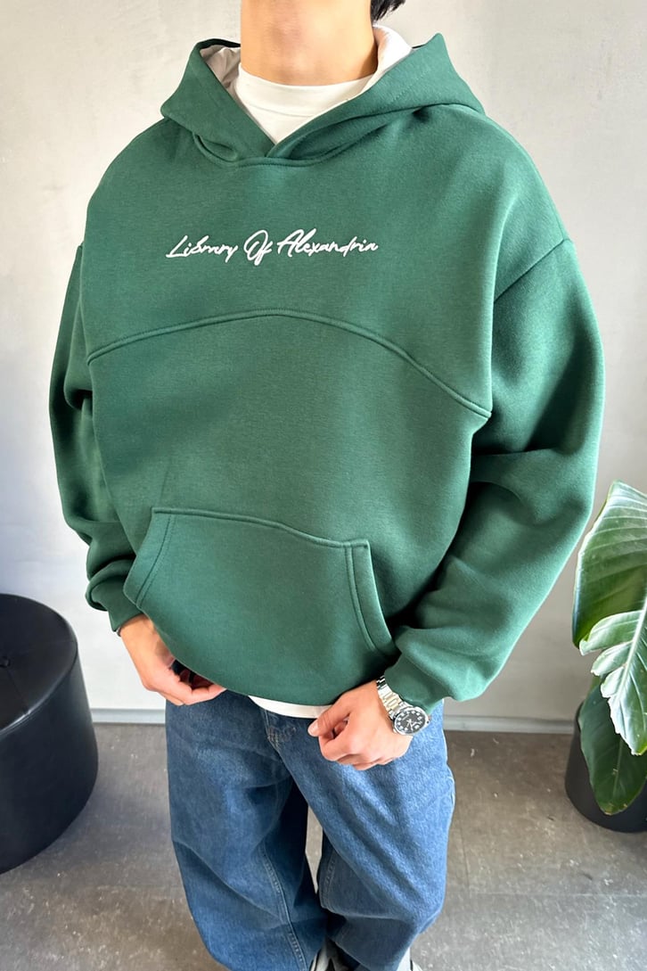 Library Of Alexandria Nakışlı Hoodie
