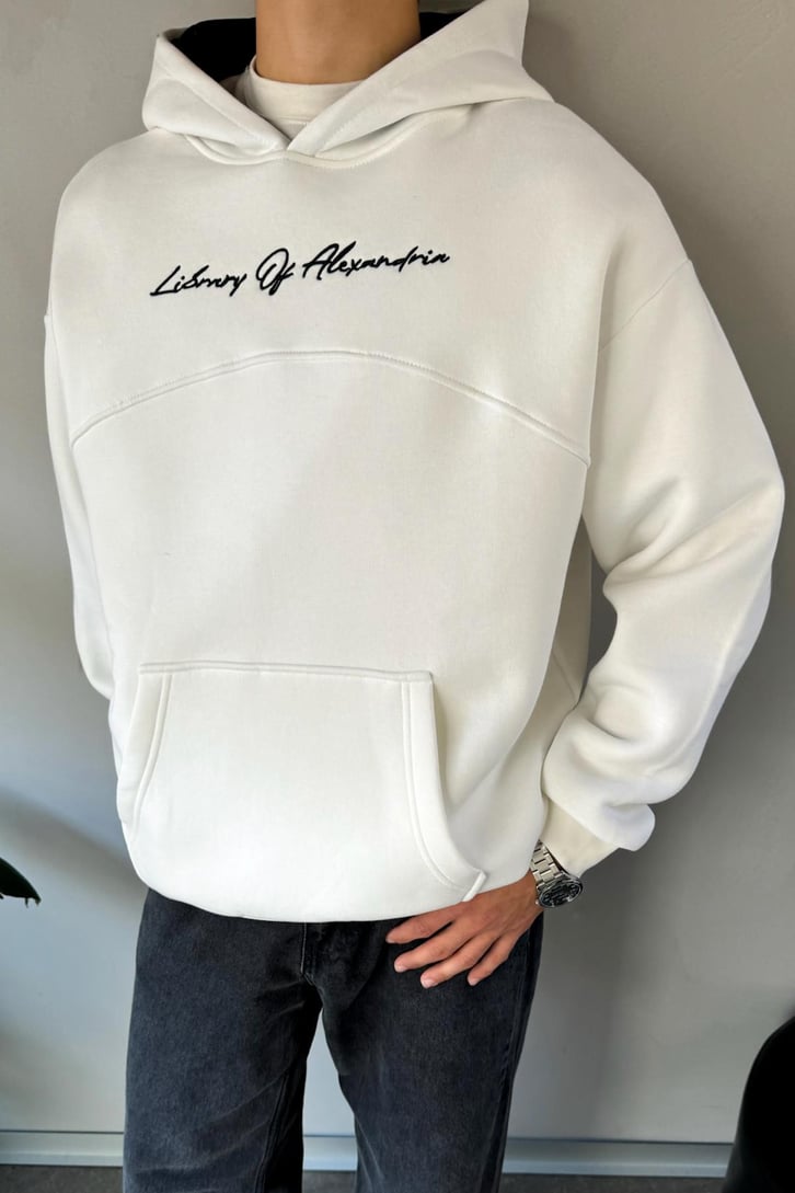 Library Of Alexandria Nakışlı Hoodie