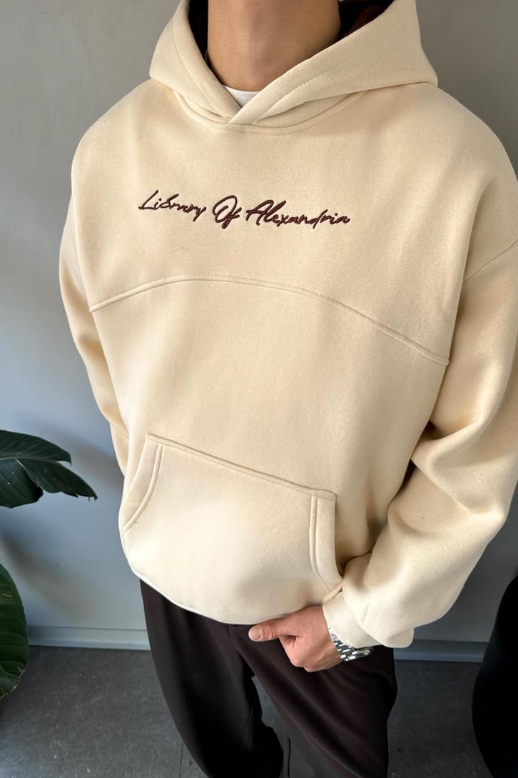 Library Of Alexandria Nakışlı Hoodie