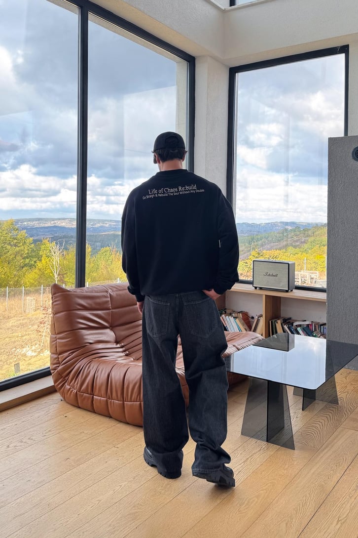 Life Of Sırt Baskılı Sweatshirt
