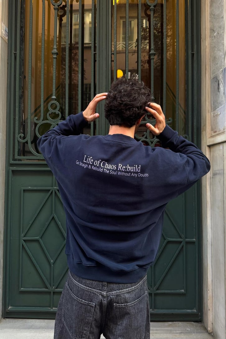 Life Of Sırt Baskılı Sweatshirt