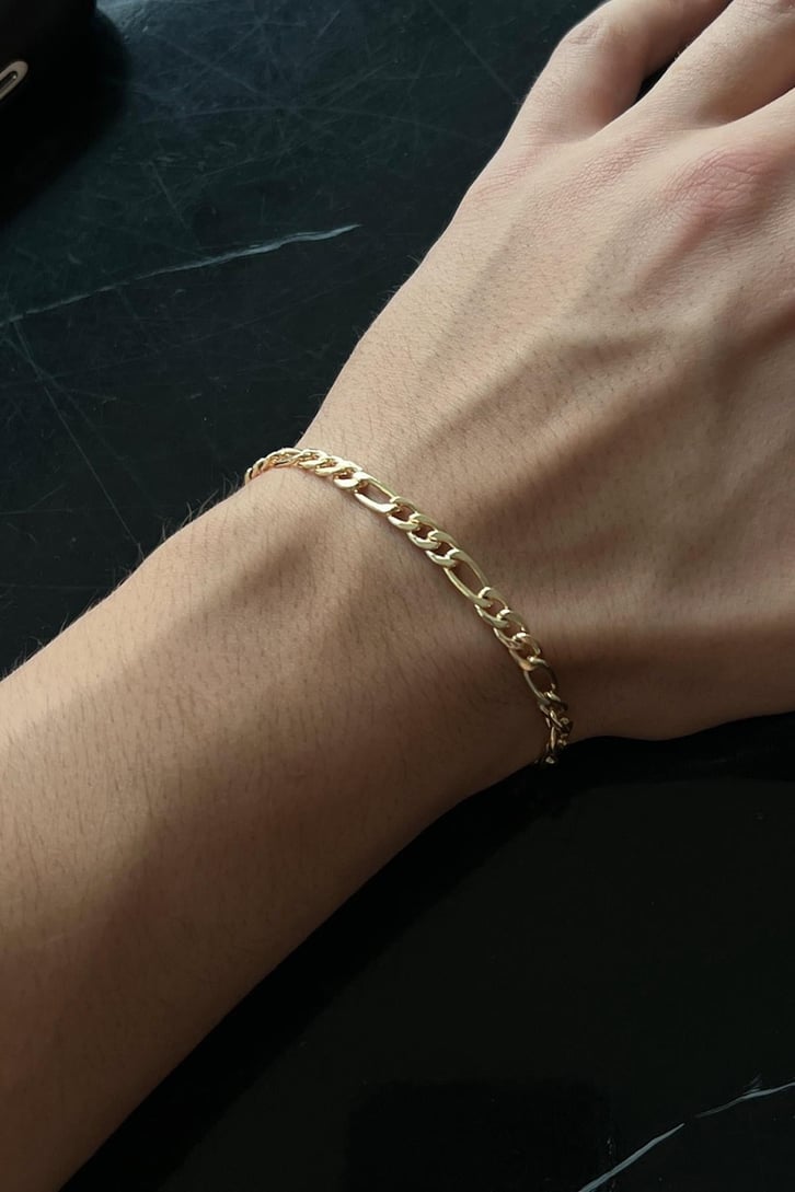 Light Gold Mob Chain Zincir Bileklik