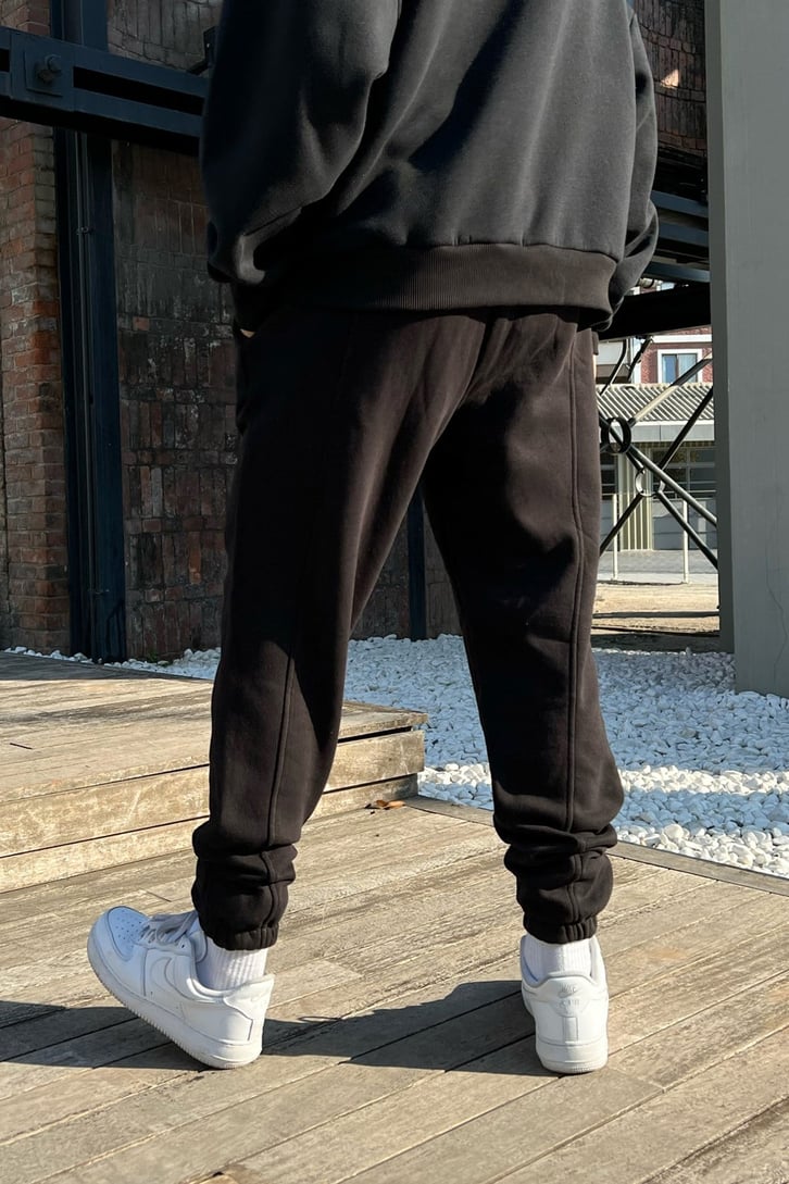 Limited Baskılı Siyah Jogger Fit Eşofman Altı