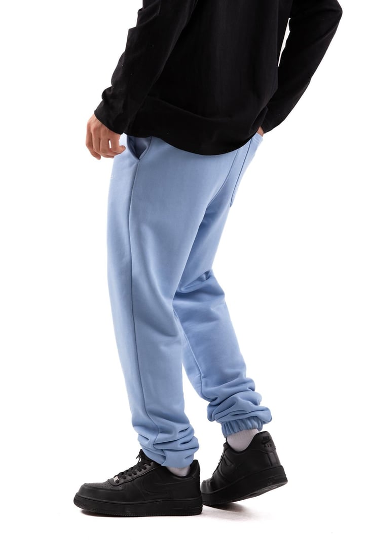 Logo Baskılı Bebek Mavisi Jogger Eşofman Altı