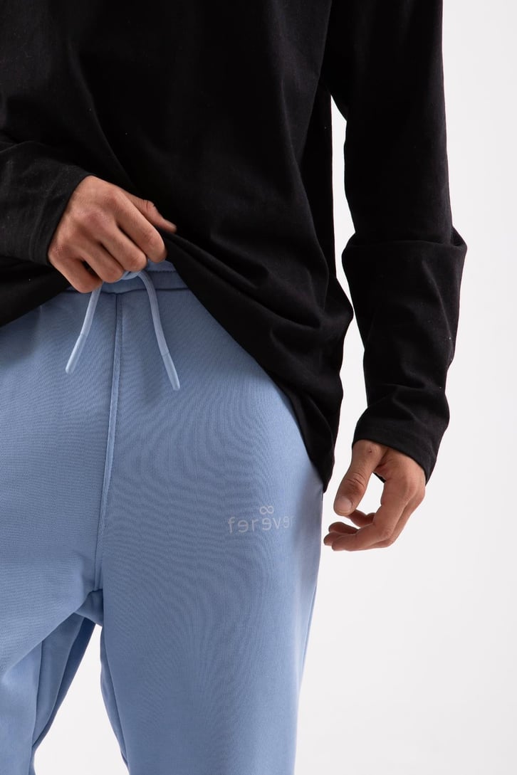 Logo Baskılı Bebek Mavisi Jogger Eşofman Altı