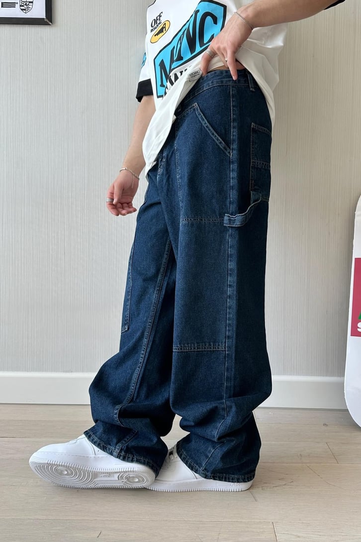 Long Pocket Baggy Jean