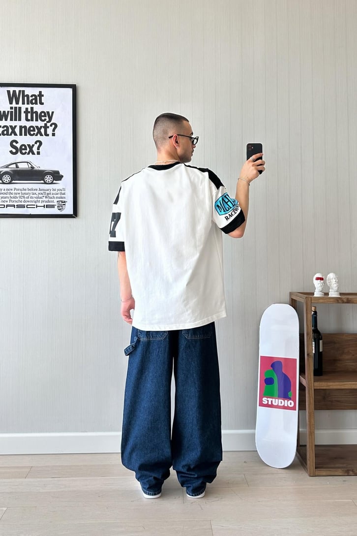 Long Pocket Baggy Jean