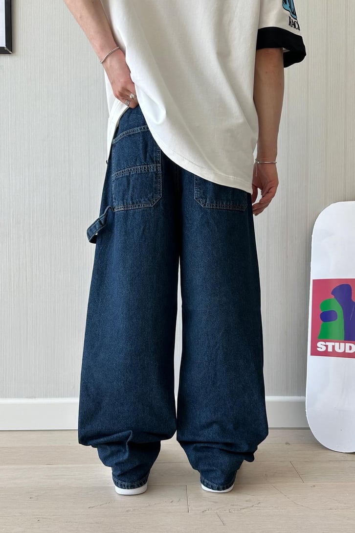 Long Pocket Baggy Jean