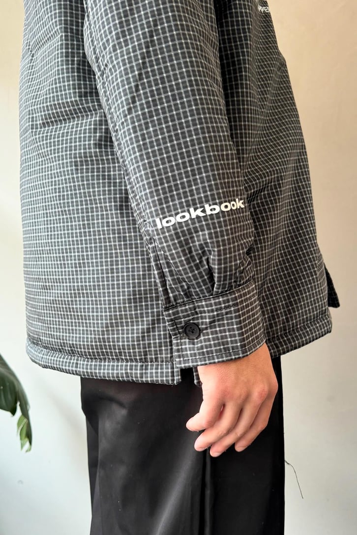 Look Book Baskılı Oversize Şişme Gömlek