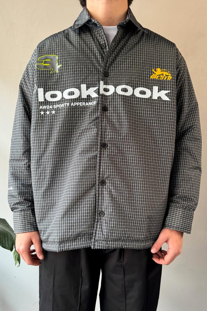 Look Book Baskılı Oversize Şişme Gömlek