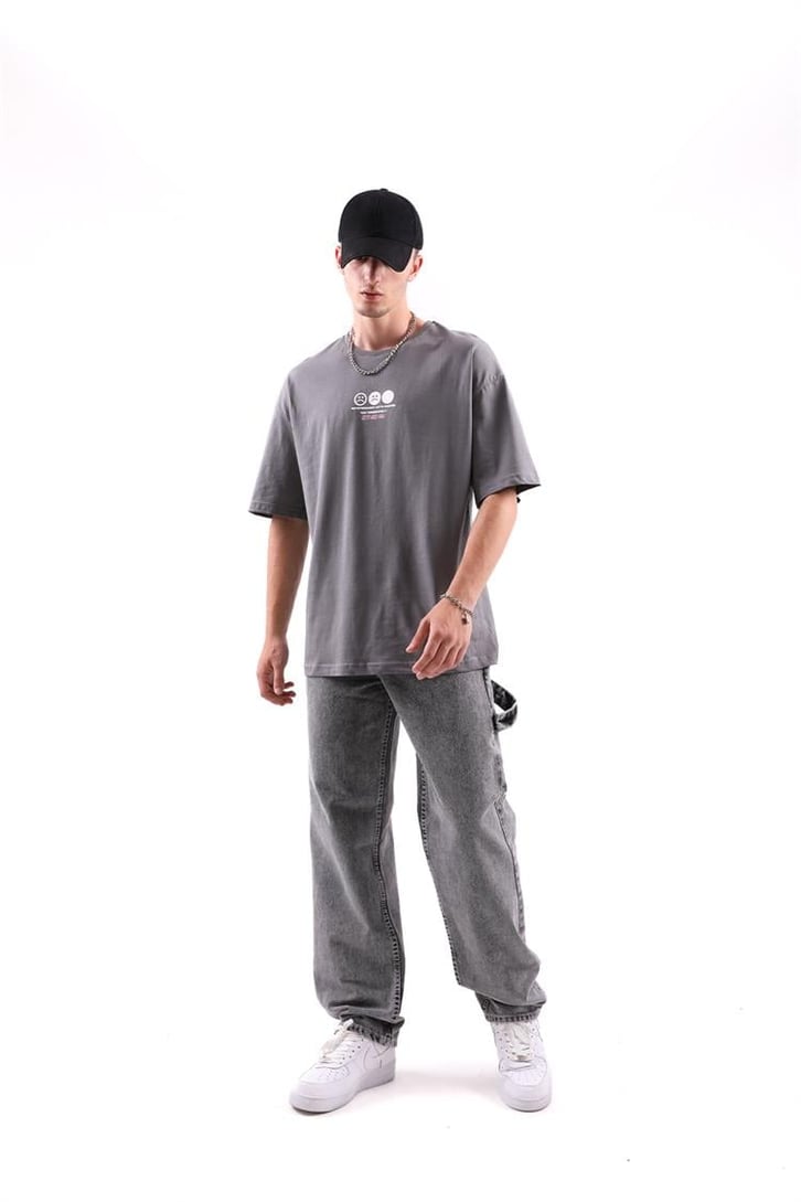 Love Hurts Sırt Baskılı Oversize Tshirt