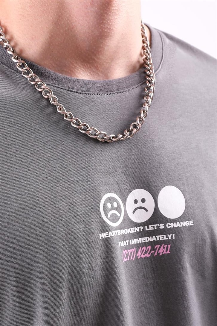 Love Hurts Sırt Baskılı Oversize Tshirt