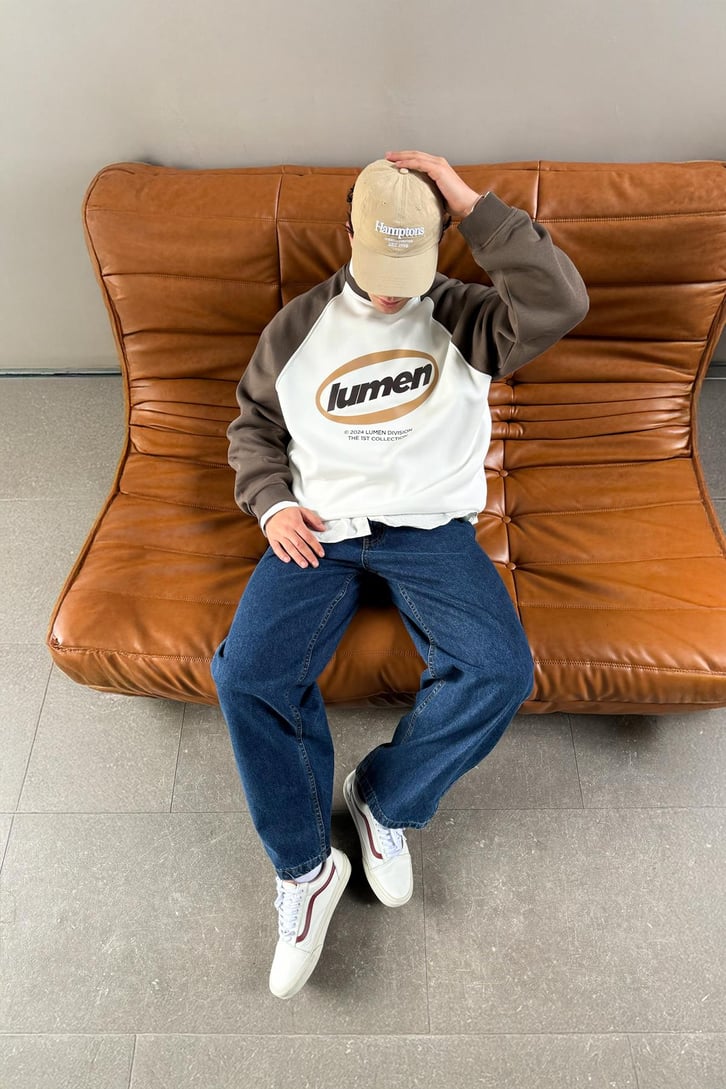 Lumen Dıvısıon Baskılı Reglan Kol Sweatshirt