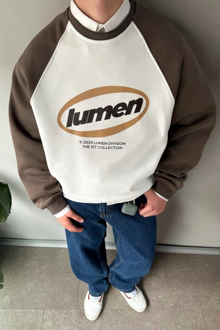 Lumen Dıvısıon Baskılı Reglan Kol Sweatshirt
