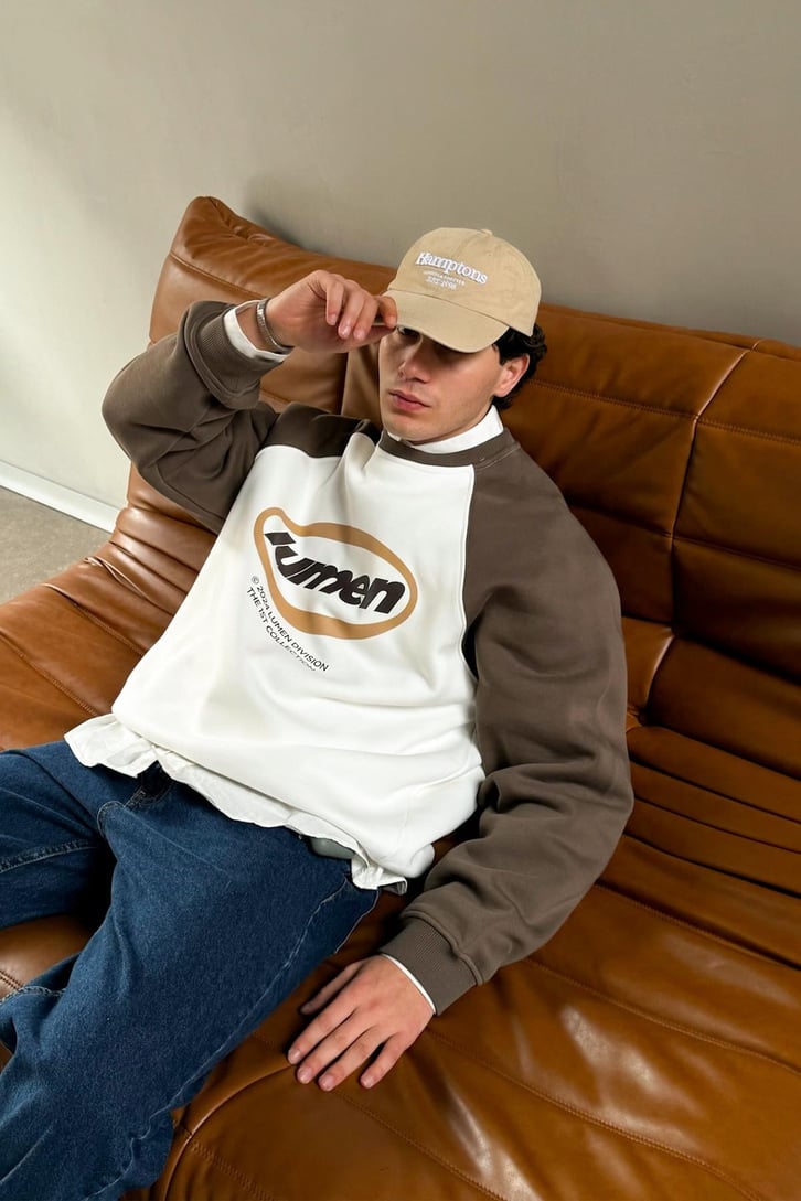 Lumen Dıvısıon Baskılı Reglan Kol Sweatshirt