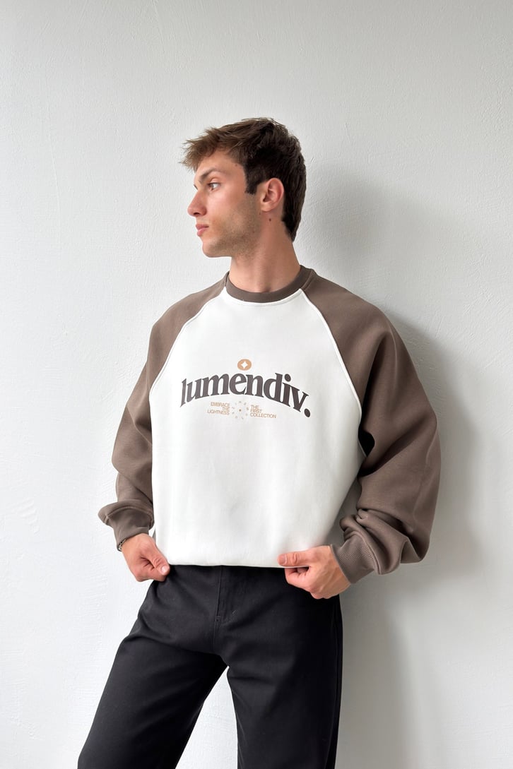 Lumendiv Baskılı Reglan Kol Sweatshirt