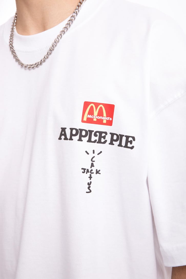 M Apple Baskılı Oversize Tshirt